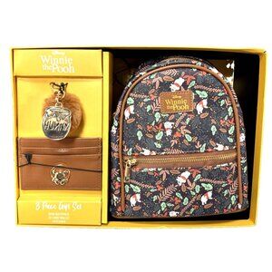 Disney Trip Winnie The Pooh 3pc Gift Set Cute Mini Backpack ID Card And Keychain